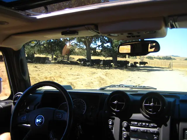 The car windshield's sensor is used for autonomous driving functions, notably for distance and...